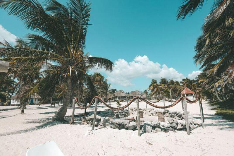 Cabanas Ecoturisticas Costa Maya Mahahual Exteriör bild