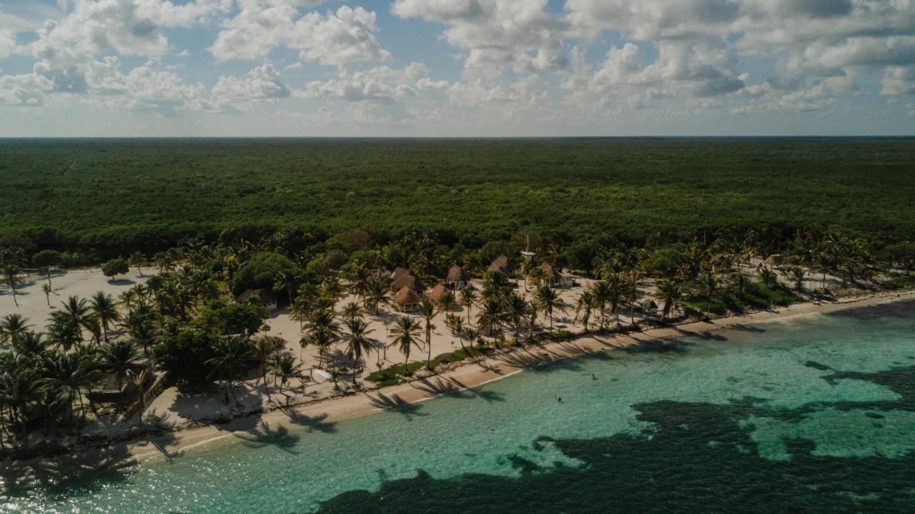 Cabanas Ecoturisticas Costa Maya Mahahual Exteriör bild